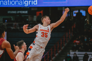 Buddy Boeheim stumbled his way to seven points on 2-for-15 shooting.