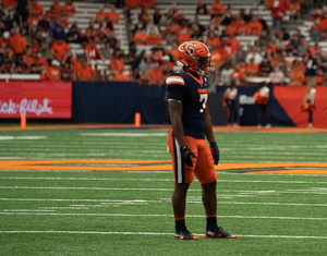 Syracuse linebacker Stefon Thompson announced on X that he will enter the transfer portal.